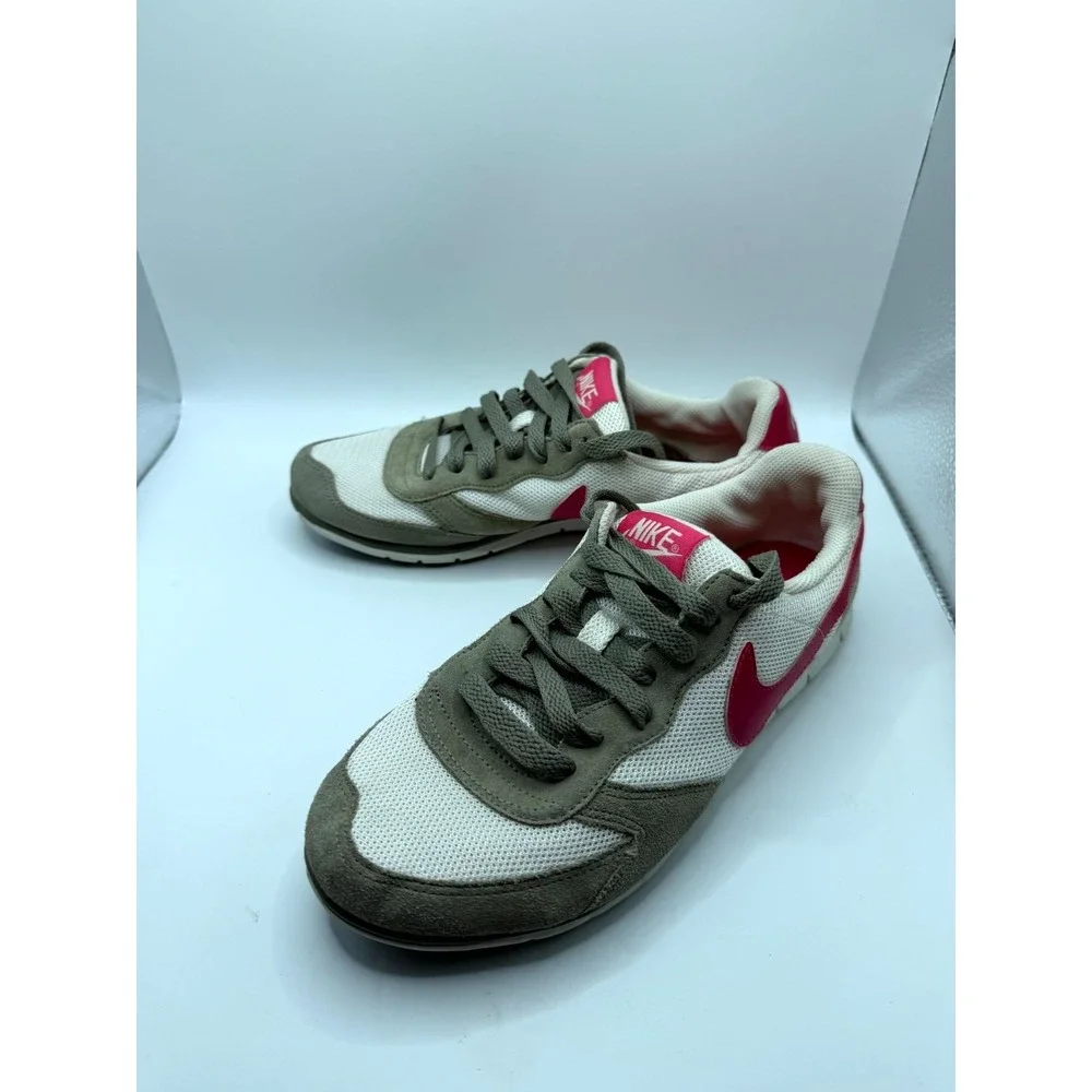 Nike Eclipse 324857-163 Womens‎ 6 Sneaker Gray Pink Mesh Low Top Running Shoes